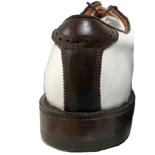 NEW $400 Justin Boots Golf Shoes! 12 NARROW White & Brown  display picture 2