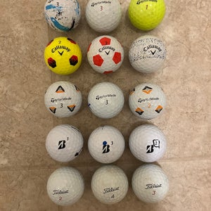 Premium Golf Ball Assortment ( 15 Pack )
