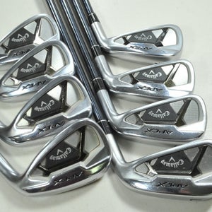 Callaway Apex 21 4-PW,AW Iron Set Regular Flex RH Recoil Dart Graphite # 196936