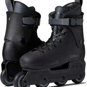 Impala Lightspeed Women 6 Black Adjustable Strap Inline Rollerskates Shoes PQ278