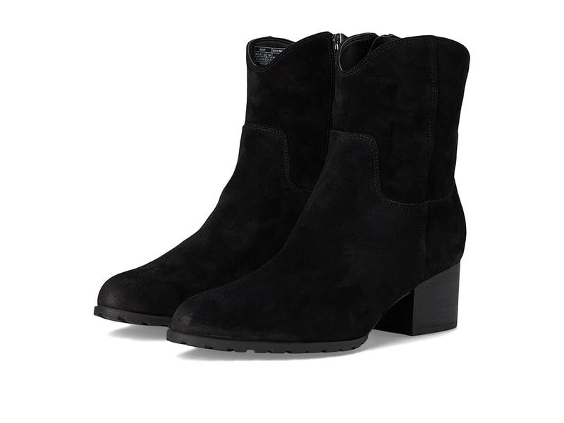 Vionic Bishop J2290L1001 Women's 10 Black Suede Pointy Toe Western Boots PQ298