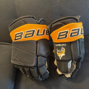 USHL Pro Stock Green Bay Gamblers Gloves Used 15”