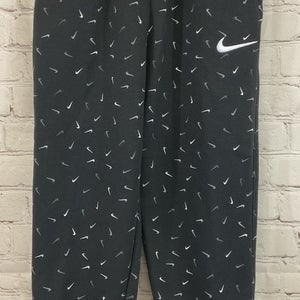 Nike 36L031-023 Girl's Oversize Fit SweatPants Black White 6-7 Years 116-112cm