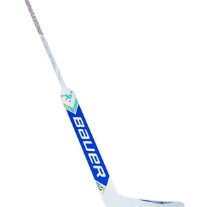 New 26" Bauer Supreme Shadow Pro Stock Goalie Stick (white/gold/blue) - Regular, P31