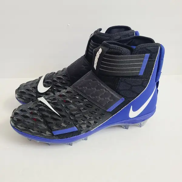 Nike Force Savage Cleats Size 15 Blue/Black/White Nike Force Savage Pro TD Promo Football Cleats Navy Blue  main image 4