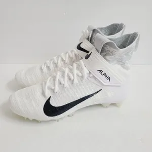 Nike Alpha Menace Elite 2 Football Cleats BV3298-100 Size 10.5 White