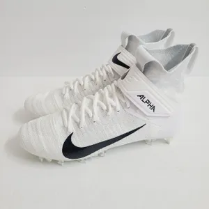 Nike Alpha Menace Elite 2 Football Cleats AO3374-101 Size 9.5 White