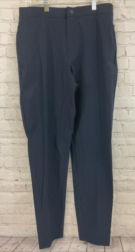 Men's MAX231112 Water-Repellent Slim Fit Tapered Pants Dark Navy S Small