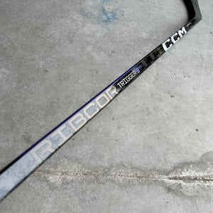 P92 85 Flex Senior CCM RibCor Trigger 9 Pro Left Hand Hockey Stick Pro Stock NCAA