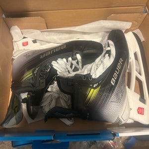 New Bauer Vapor Hyperlite 2  Pro Ice Hockey Skates 12 Fit 1 Fly Ti Steel
