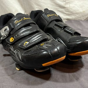 Pearl Izumi W Race Road II Black Leather Road Bike Shoes +Cleats EU 42 US 9.5