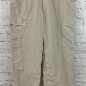 Girl's DAG23114 Everyday High-Rise Woven Nylon Cargo Joggers Khaki L Large