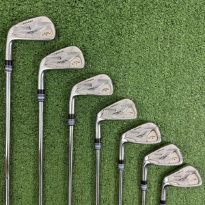 Callaway Apex Pro 19 Iron Set 4-PW Stiff Flex KBS Tour 120 Left Handed +1/2