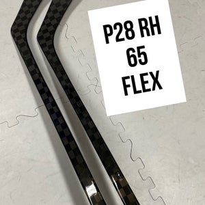 Senior(2x)Right P28 65 Flex 66” ProBlackStock™ Unbranded Blackouts Pro Stock Nexus Hockey Sticks
