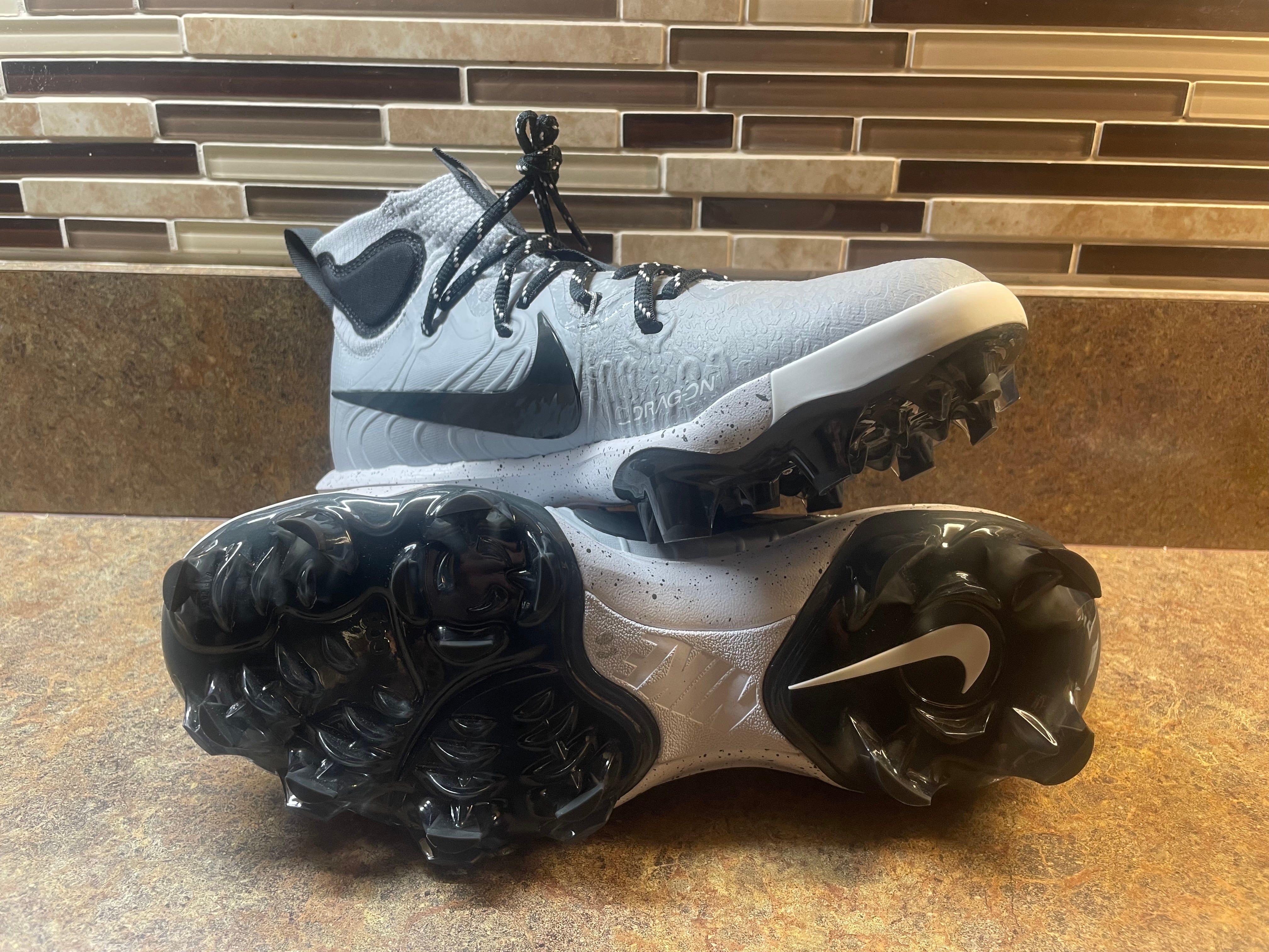Nike Alpha Huarache NXT MCS Wolf Grey Baseball Cleats Sz 8  display picture 1