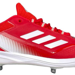 Adidas Mens Size 15 Red White Icon 7 Baseball Metal Cleats Sneakers Spikes