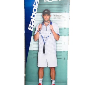 BABOLAT "ANDY RODDICK" IN-STORE DISPLAY HANGING BANNER. PROMO ITEM ~62" X ~24"