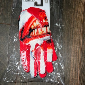 Red Small Adult Battle Gloves (New)