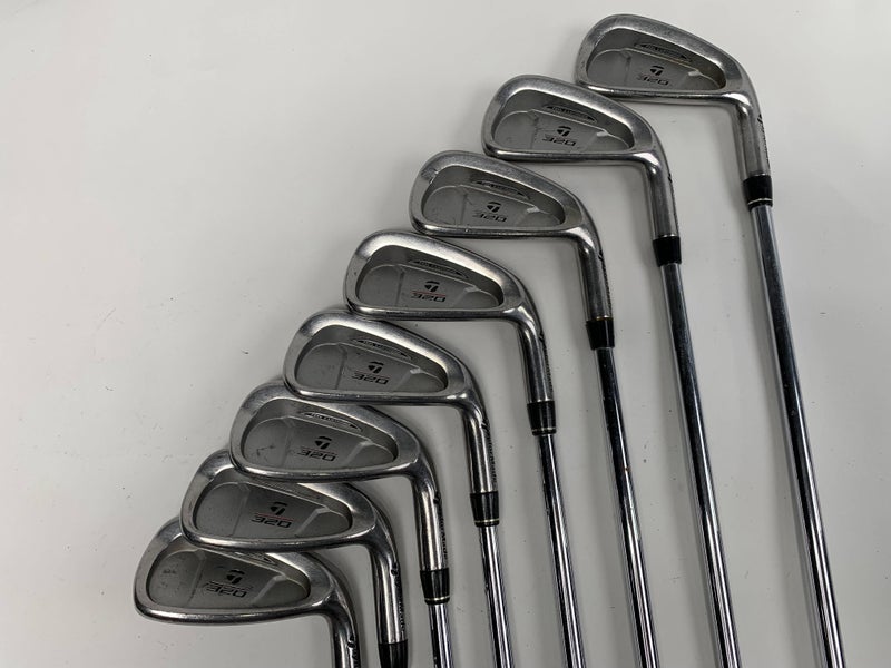 TaylorMade 320 Iron Set 3-PW Precision Rifle S-90 Stiff Steel Mens RH