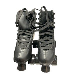 Used SKATE GEAR ROLLER SKATES Senior Roller Quad Skates Black Senior 5 11834-S000036040