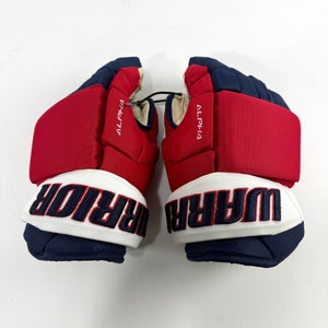Used Red/White/Blue Warrior Alpha Pro Gloves | 14" | R51