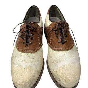 Used Foot Joy Mens Golf Shoes Brown Senior 9.5 11347-S000248163