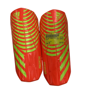 Used Adidas PREDATOR Soccer Shin Guards Adult Orange MD 11613-S000161135