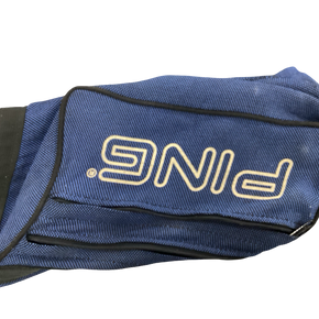 Used Ping SUNDAY BAG Mens Stand Bag Navy Blue 11613-S000161023