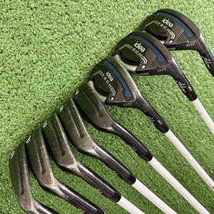 Adams Idea Tech 2015 Hybrid Iron Set 4H 5H 6H 7-PW GW Fubuki Senior Lite Flex