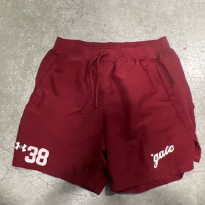 Maroon Colgate Lacrosse Under Armour Shorts (Used) | Large