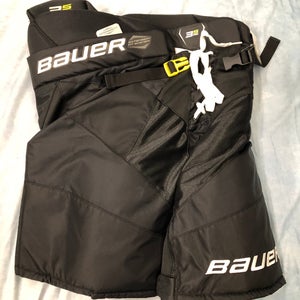 Black Intermediate Large Bauer Supreme 3S Pro Hockey Pants (New)