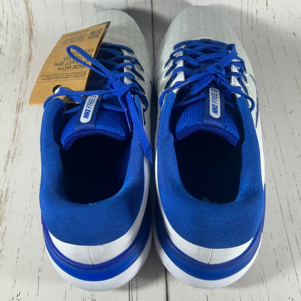 Nike Free Golf NN Sneakers Shoe White Blue Size 11.5 Wide FQ7875