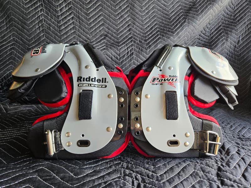 New Large Adult Riddell Power SPX Shoulder Pads LB/FB
