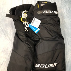 Black Intermediate Large Bauer Supreme 3S Pro Hockey Pants (New)
