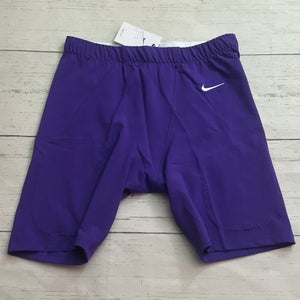 Nike Men's Vapor Untouchable Football Tights Shorts Purple Size XL CW3972-545