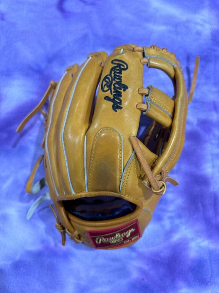 Brown Rawlings Heart of the Hide Right Hand Throw Infield Baseball Glove 12" (Used)