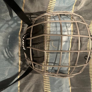 Small  Bauer FM2100 Full Cage (Used) (Grey)