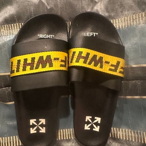 Black Men's Adult Size M 8.5 (W 9.5)  Sandals (Used)