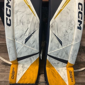 28+1 CCM Axis 2.5 Goalie Leg Pads (Used)