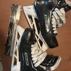Used Bauer Supreme S29 Size 6 D Ice Hockey Goalie Skates