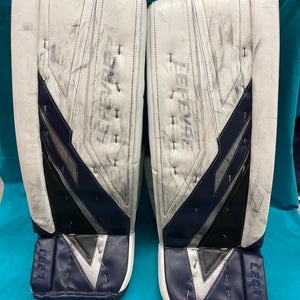 Blue 32" Intermediate True L20.1 Goalie Leg Pads Pro Stock (Used)
