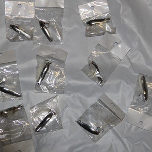 NEW LOT 10 fishing spoons silver fishing spoons lures  Free S/H NEW