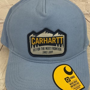Carhartt Force One Size Canvas Mountain Patch Cap Sweatband Adjustable Snapback