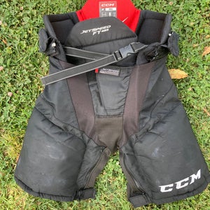 Black Junior Small CCM JetSpeed FT485 Hockey Pants (Used)