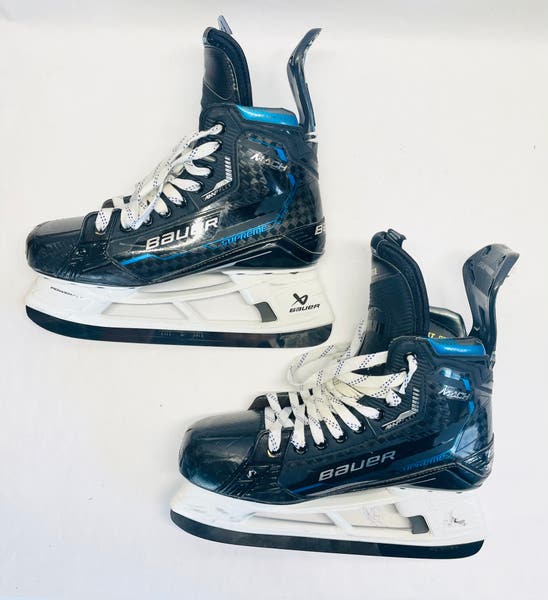 Bauer Supreme Mach (Blue) Pro Stock Skates - Size 9, Fit 2  display picture 2