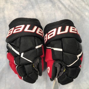 Red Junior Bauer Supreme Mach Gloves 10" (Used)