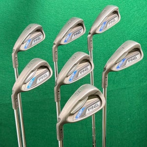 LH Ping G30 Black Dot 4-PW Iron Set Ping CFS Distance Steel Regular