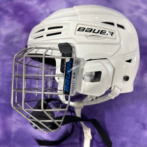 White Small Bauer IMS 5.0 Helmet (Used)