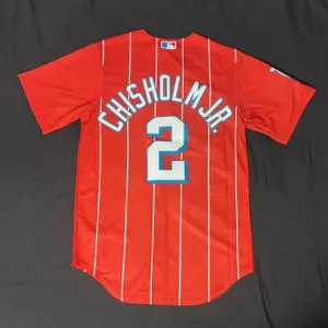 Nike Miami Marlins City Connect Jazz Chisholm Jr Sugar Kings Jersey Size L