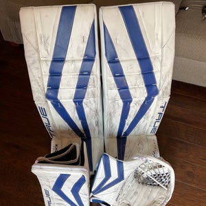 Pro Stock True PX3 Goalie Pads, Glove, and Blocker Set - 35+1